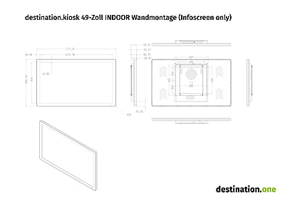 destination.kiosk 49-Zoll INDOOR Wandmontage (Infoscreen only) destination.kiosk 49-Zoll INDOOR Wandmontage (Infoscreen only)