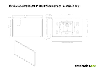 destination.kiosk 55-Zoll INDOOR Wandmontage (Infoscreen only) destination.kiosk 55-Zoll INDOOR Wandmontage (Infoscreen only)