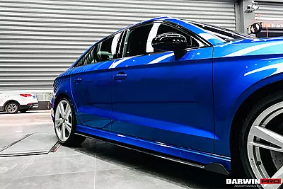 2019–2020 Audi RS3 BKSS Style Carbon Fiber Side Skirts Under Board | Aero & Styling Upgrade