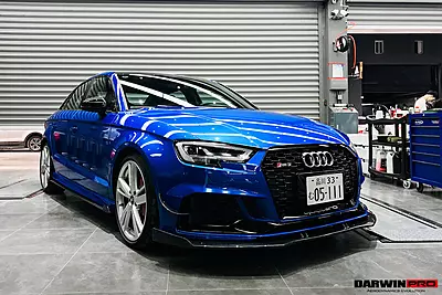 2019–2020 Audi RS3 BKSS Style Carbon Fiber Side Skirts Under Board | Aero & Styling Upgrade
