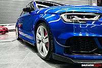 2019–2020 Audi RS3 BKSS Style Carbon Fiber Front Canards | Aggressive Aero Add-On