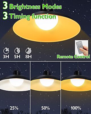 SOLAR DOUBLE HEAD HANGING LIGHT - لمبات طاقة شمسية