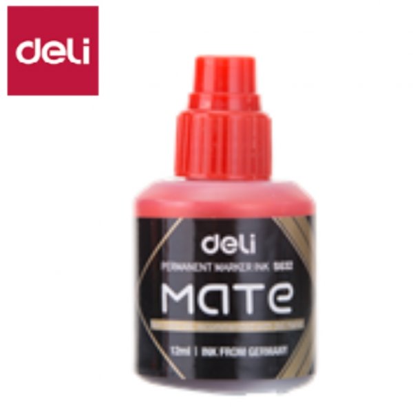 DELI S632-RD MATE PERMANENT MARKER INK RED DELI S632-RD MATE PERMANENT MARKER INK RED