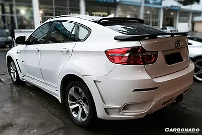 2008–2014 BMW E71 X6 & X6M HM Style Carbon Fiber Roof Spoiler 2008–2014 BMW E71 X6 & X6M HM Style Carbon Fiber Roof Spoiler