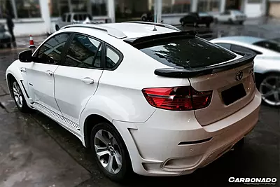 2008–2014 BMW E71 X6 & X6M HM Style Carbon Fiber Roof Spoiler