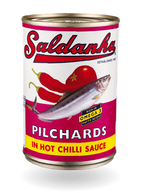 SALDANHA PILCHARDS CHILLI 24X155G SALDANHA PILCHARDS CHILLI 24X155G