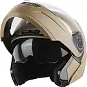 STEELBIRD SBA-7 ISS DASHING DESERT STORM C/V WITH INNER SMOKE SUNSHIELD (M)