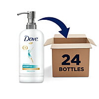 Dove Daily Moisture Shampoo Bottle with Pump, 240 ml. - 24/Case Dove Daily Moisture Shampoo Bottle with Pump, 240 ml. - 24/Case