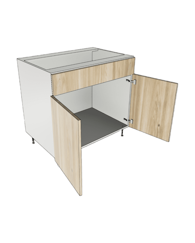SINK BASE CABINET 2 DOORS 1 FALSE FRONT
