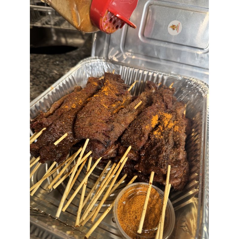 Beef Suya (Skewered) - HOT & READY Beef Suya (Skewered) - HOT & READY