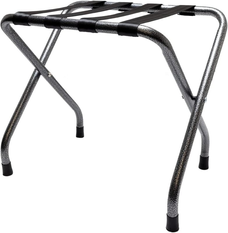 Metal Luggage Rack Hammertone Powder Coat Finish Metal Luggage Rack Hammertone Powder Coat Finish
