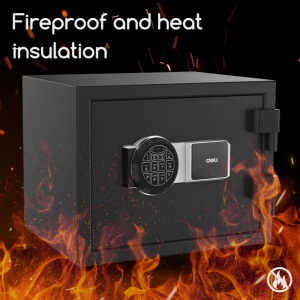 DELI ET587 FIREPROOF DIGITAL WITH KEY SAFE - H42xW38xD30cm DELI ET587 FIREPROOF DIGITAL WITH KEY SAFE - H42xW38xD30cm