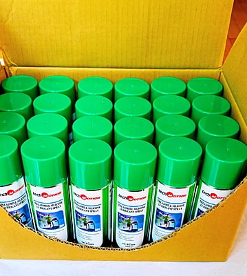 Techmotion 100% Silicone Treadmill Lubricant Spray - Case p/n TM-01309C Techmotion 100% Silicone Treadmill Lubricant Spray - Case p/n TM-01309C
