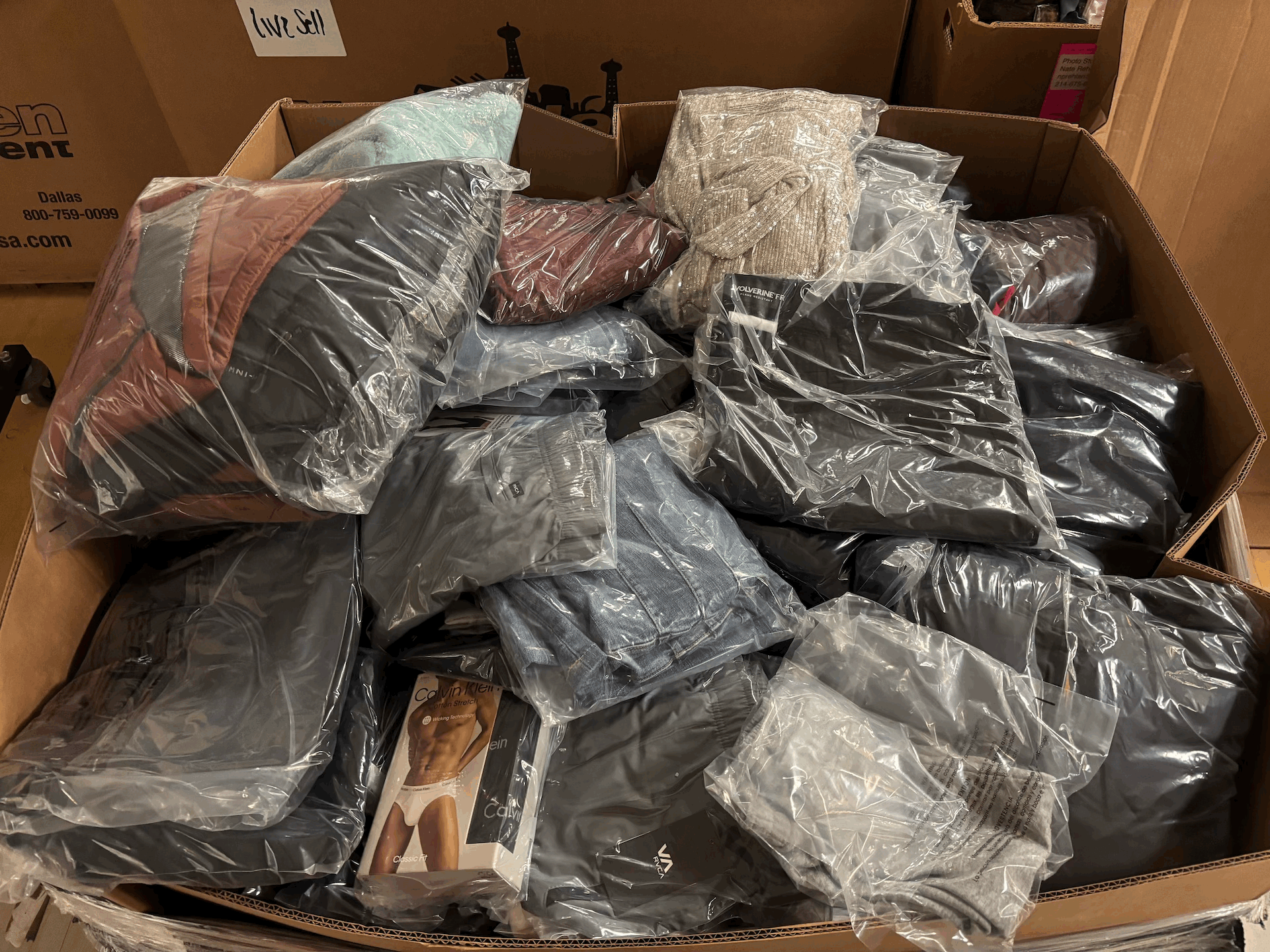 Name-Brand APPAREL Truckload