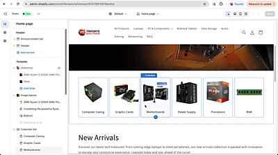 Shopify Theme Customization & Redesign