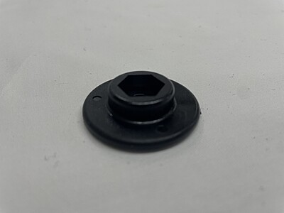 Nut - Hex Retainer - M6 (Black Nylon) Nut - Hex Retainer - M6 (Black Nylon)