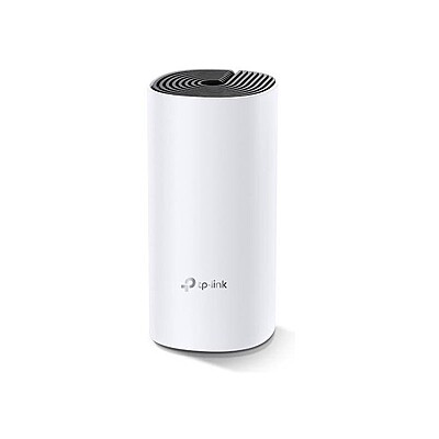 Front view of the TP‑LINK Deco M4 AC1200 mesh router—ideal for single-room coverage Front view of the TP‑LINK Deco M4 AC1200 mesh router—ideal for single-room coverage
