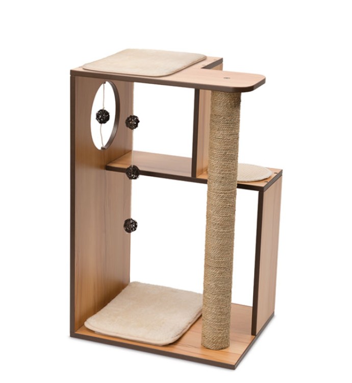 catit vesper cat furniture vbox walnut large