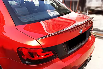 2008–2013 BMW E82 1M RZ Style Carbon Fiber Trunk Spoiler