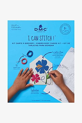 I Can Stitch - Cartoncino da ricamo per imparare con Fiore I Can Stitch - Cartoncino da ricamo per imparare con Fiore