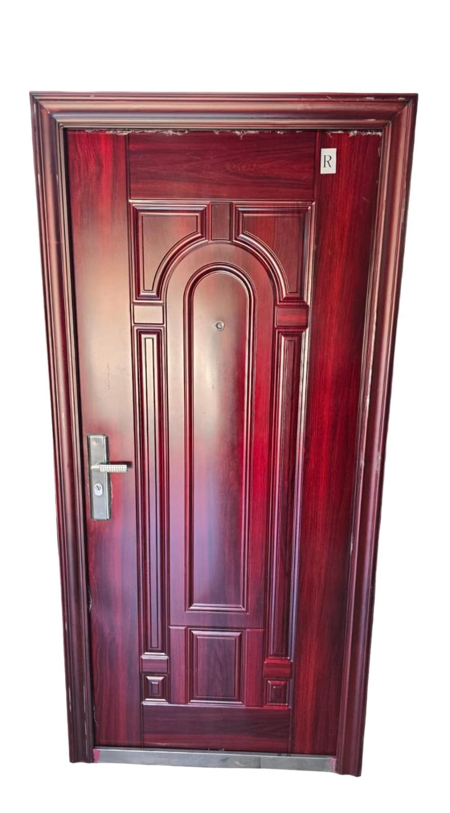 Steel door burgundy 1970*860**50MM(available to collect in store only)