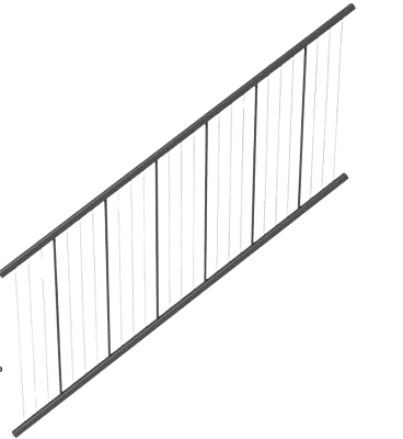 Fortress AL13 Home Vertical Cable Rail STAIR Panels