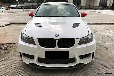 BMW 3 Series E90 LCI VRS Style Carbon Fiber Hood (2008–2012)