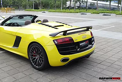 2010–2015 Audi R8 Spyder GT Style Carbon Trunk Spoiler | CFRP + DryCF 2010–2015 Audi R8 Spyder GT Style Carbon Trunk Spoiler | CFRP + DryCF