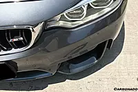 BMW M3 F80 & M4 F82 MP Style Carbon Fiber Front Bumper Caps (2014β2020)