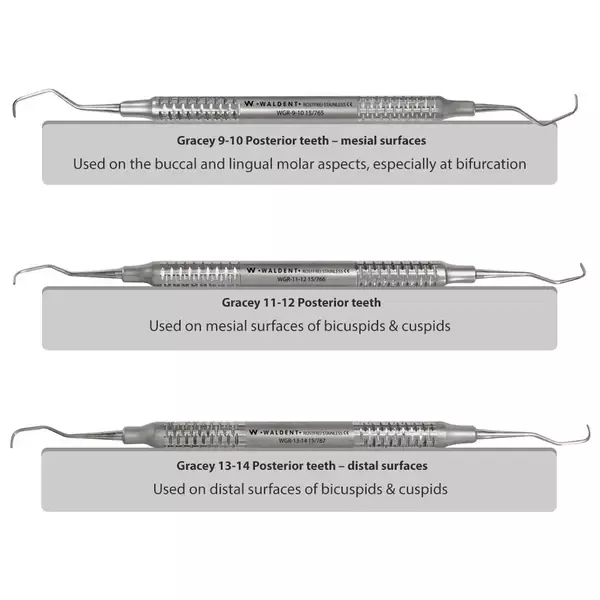 Waldent Gracey Curettes Set of 7 Waldent Gracey Curettes Set of 7