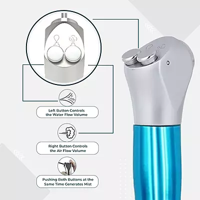 Waldent 3-Way Syringe With Two Autoclavable Tips - Green Waldent 3-Way Syringe With Two Autoclavable Tips - Green