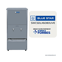 Modern water cooler with touch controls and UV purification. Modern water cooler with touch controls and UV purification.