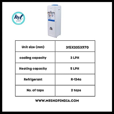 Specification of Atlantis Blue H/C floor standing water dispenser Specification of Atlantis Blue H/C floor standing water dispenser