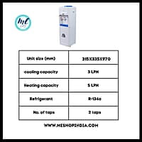 Specification of Atlantis Blue Hot/Cold water dispenser Specification of Atlantis Blue Hot/Cold water dispenser