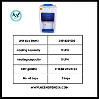 Specification of Atlantis Prime Table top water dispenser