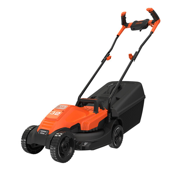 Black+Decker BEMW451BH‑GB 1200 W Corded Lawn Mower with Bike-Handle