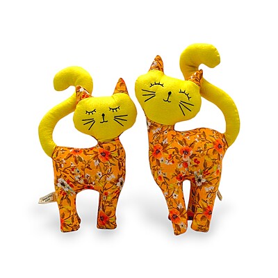 Mèo Thiên Thần 1 - Thủ Công Nhồi Bông, Vải Cotton Mèo Thiên Thần 1 - Thủ Công Nhồi Bông, Vải Cotton