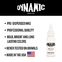White Dynamic Tattoo Ink - 1 oz. Bottle 30ml