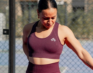 Ange - Wine Seamless Sport Bra