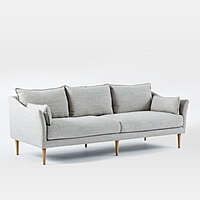 Diana Sofa In Light Grey - Three Seater Diana Sofa In Light Grey - Three Seater