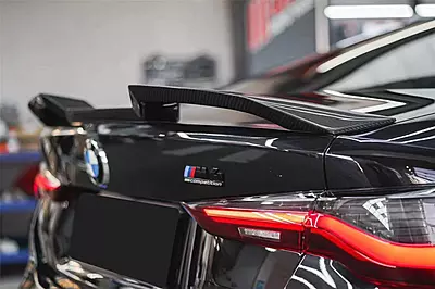 2021-UP BMW M4 G82 & 4 Series G22 VRS Style Carbon Fiber Trunk Spoiler Wing 2021-UP BMW M4 G82 & 4 Series G22 VRS Style Carbon Fiber Trunk Spoiler Wing