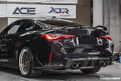 2021-UP BMW M4 G82 & 4 Series G22 VRS Style Carbon Fiber Trunk Spoiler Wing 2021-UP BMW M4 G82 & 4 Series G22 VRS Style Carbon Fiber Trunk Spoiler Wing