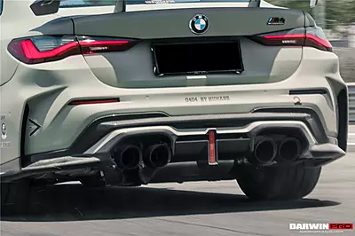 2021–2025 BMW M4 G82 / G83 BKSSII Style Rear Bumper with LED Light & Exhaust Tips