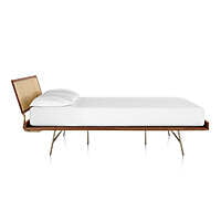 Crystal Mid Century Rattan Bed - King Size Crystal Mid Century Rattan Bed - King Size