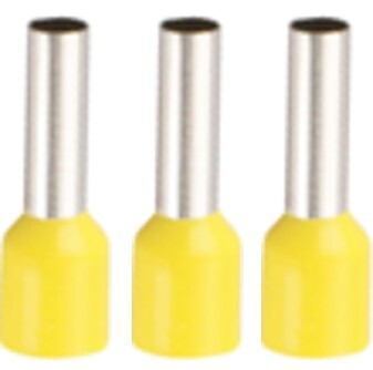 Bootlace Ferrules 16 mm - Yellow Bootlace Ferrules 16 mm - Yellow
