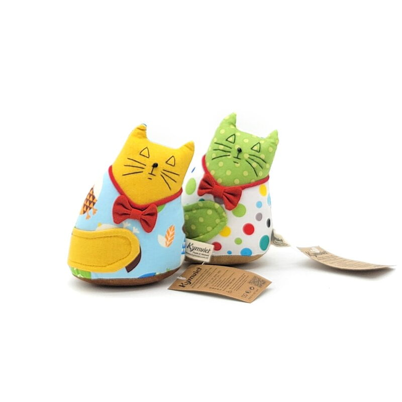 Đồ Chơi Nhồi Bông Hình Mèo May Mắn Con 3 KYMVIET Vải In Họa Tiết Craft [KV-NB-MMM5-CT]