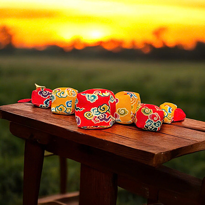Rắn Rubic - Thủ Công Nhồi Bông, Vải In Họa Tiết
