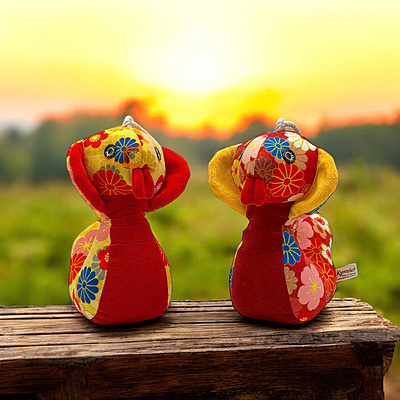 Rắn Cute Con - Thủ Công Nhồi Bông, Vải In Họa Tiết
