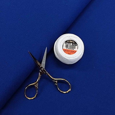Zweigart - Tela Aida 64 quadretti colorata, Altezza 110 cm, vendita a metraggio Zweigart - Tela Aida 64 quadretti colorata, Altezza 110 cm, vendita a metraggio