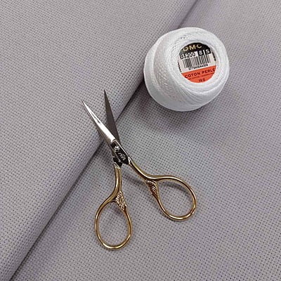 Zweigart - Tela Aida 64 quadretti colorata, Altezza 110 cm, vendita a metraggio Zweigart - Tela Aida 64 quadretti colorata, Altezza 110 cm, vendita a metraggio